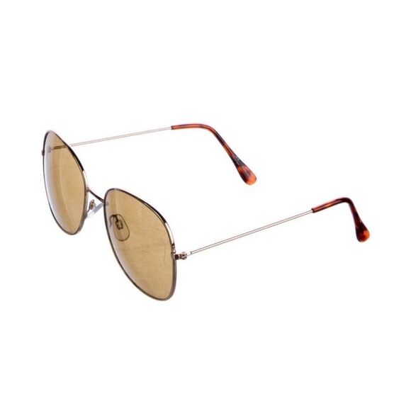 Halston Authentic Womens Brown Mirrored Square Tortoise Sunglasses #55 main image 4